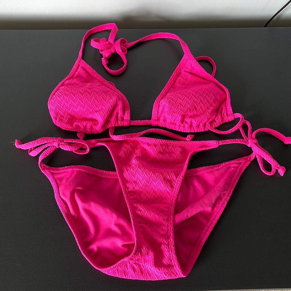 Old Navy Pink String Bikini - Size Small